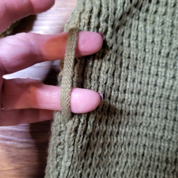 Zesica Large Oversized Sweater olive Green crew neck NWT - Picture 8 of 14